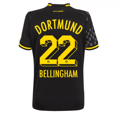 Borussia Dortmund Jude Bellingham #22 Bortedrakt Kvinner 2022-23 Kortermet Borussia Dortmund Jude Bellingham #22 Bortedrakt Kvinner 2022-23 Kortermet